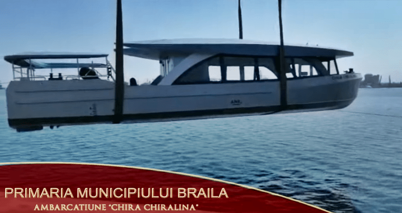 Chira Chiralina, Salupa Primariei Braila, transport apa