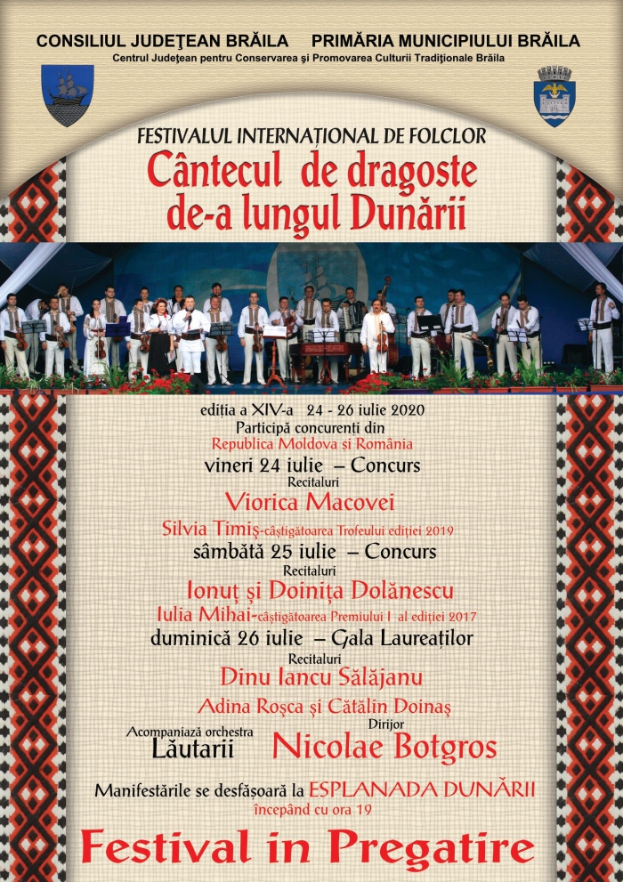 Recitaluri de excepție la Festivalul Internațional de Folclor „Cântecul de dragoste de‐a lungul Dunării”, Ediția a&nbsp;XIV‐a!