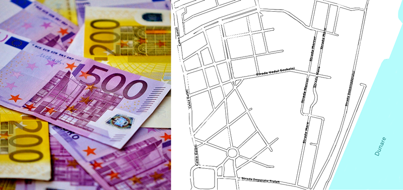 harta, bani, euro, braila