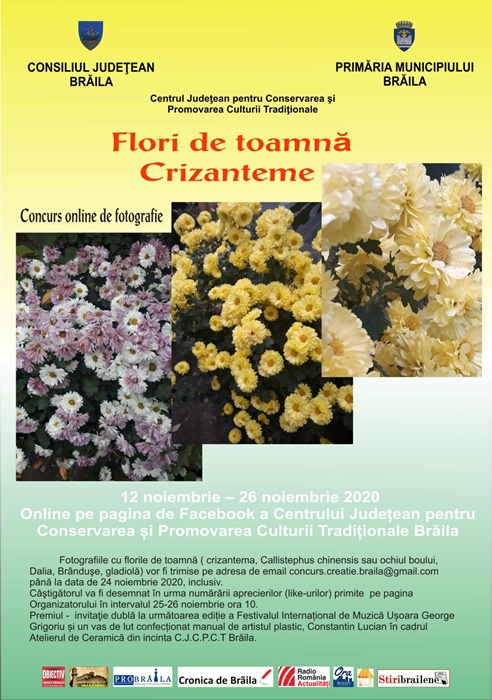 “Flori de toamnă – Crizanteme” – Concurs online de&nbsp;fotografie