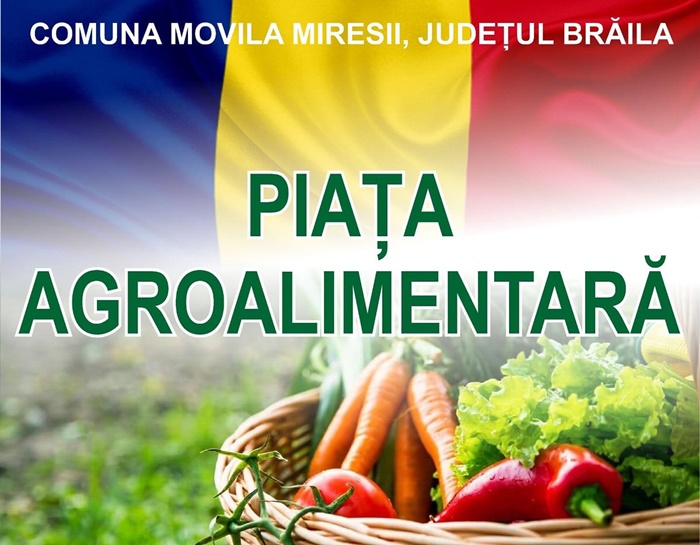 La Movila Miresei va fi înființată o Piață Agroalimentară în aer&nbsp;liber!