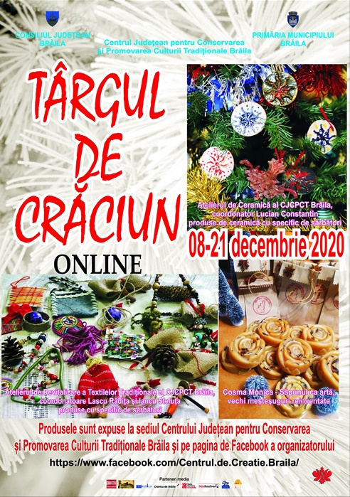 Târg de Crăciun online, la&nbsp;Brăila