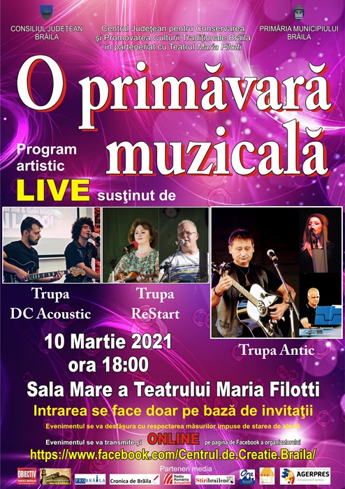 O primăvară muzicală! – Spectacol artistic&nbsp;Live