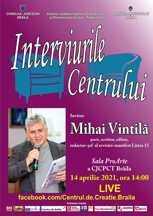 „Interviurile Centrului” cu Mihai&nbsp;Vintilă