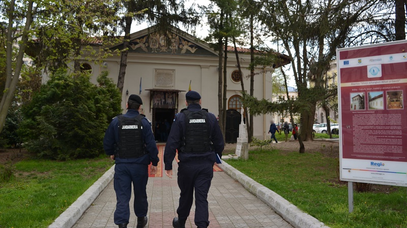 Jandarmii brăileni la datorie în Duminica&nbsp;Floriilor