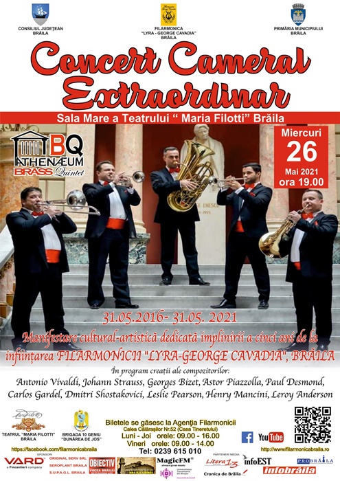 Program artistic de anvergură, susținut de Filarmonica “Lyra – George Cavadia”, la 5 ani de la&nbsp;înființare