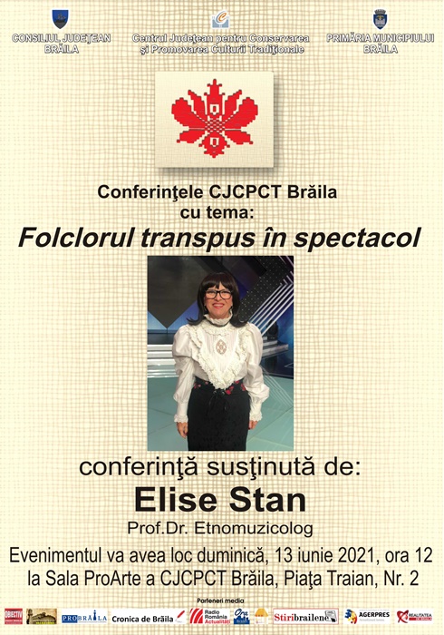 „Folclorul transpus în spectacol” – Conferință susținută de prof. dr. etnomuzicolog Elise&nbsp;Stan