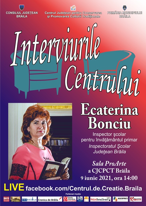 „Interviurile Centrului” cu Ecaterina&nbsp;Bonciu