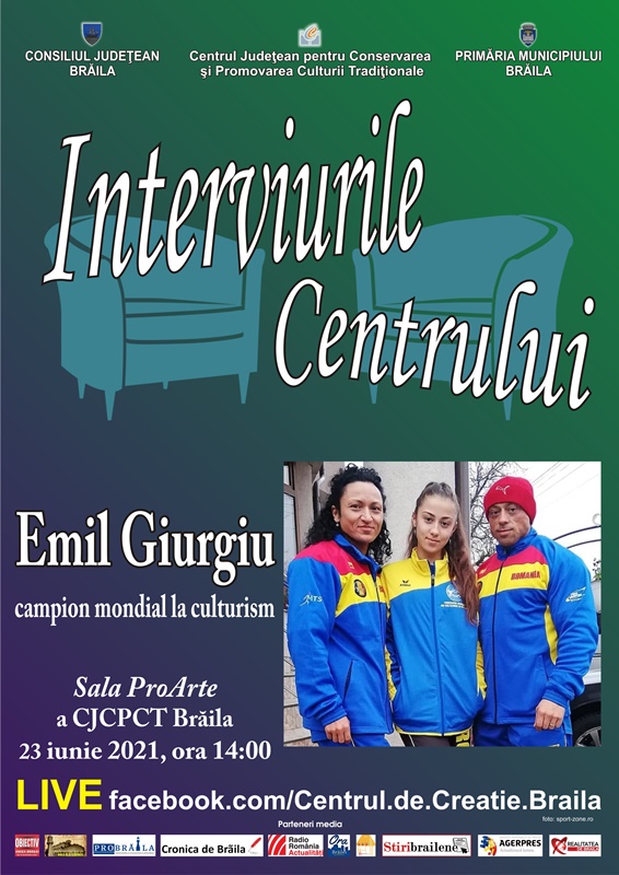 „Interviurile Centrului” cu Emil Giurgiu, campion mondial la&nbsp;culturism