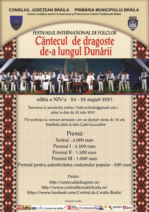 Se fac înscrieri la Festivalul Internaţional de Folclor “Cântecul de dragoste de-a lungul&nbsp;Dunării”