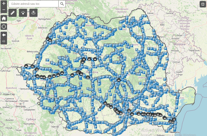 CNAIR a lansat o aplicație cu parcările, refugiile și spațiile de servicii aferente drumurilor naționale și&nbsp;autostrăzilor