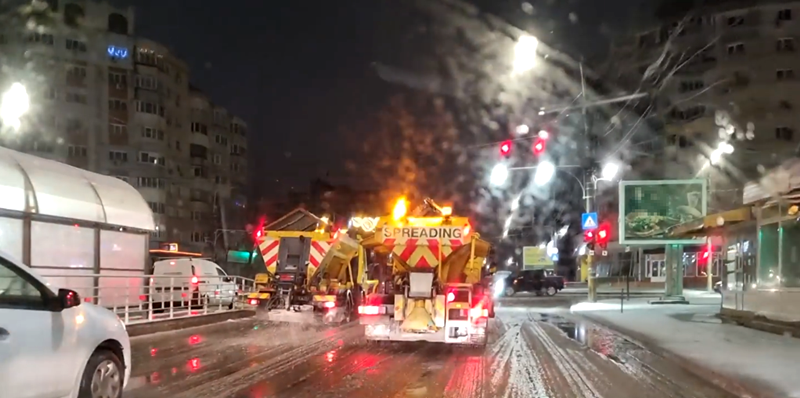 În ciuda vremii nefavorabile, astăzi, pe străzile Brăilei s-a circulat fără&nbsp;probleme