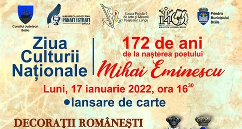 “Ziua Culturii Naționale” aniversată la Biblioteca Județeană “Panait Istrati” din&nbsp;Brăila