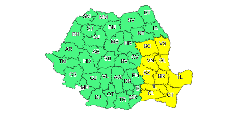 În următoarele zile, vânt puternic și vreme deosebit de&nbsp;rece!