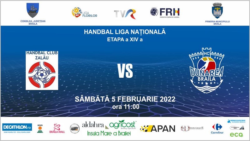 Sâmbătă, HC Dunărea Brăila va juca în deplasare cu HC&nbsp;Zalău