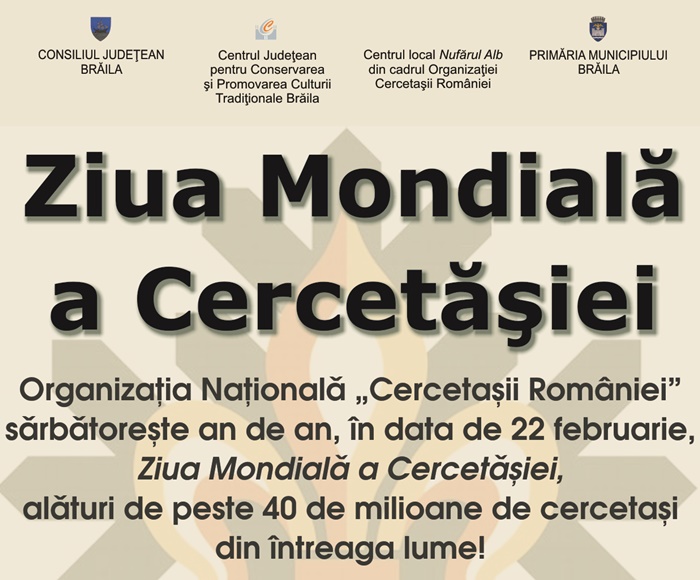 „Ziua mondială a cercetăşiei”, celebrată la&nbsp;Brăila