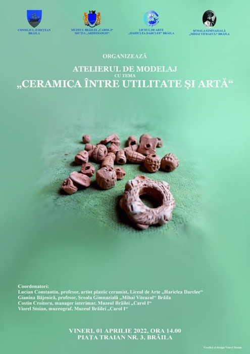 „Ceramica între utilitate şi artă”, atelier de modelaj la Muzeul Brăilei „Carol&nbsp;I”
