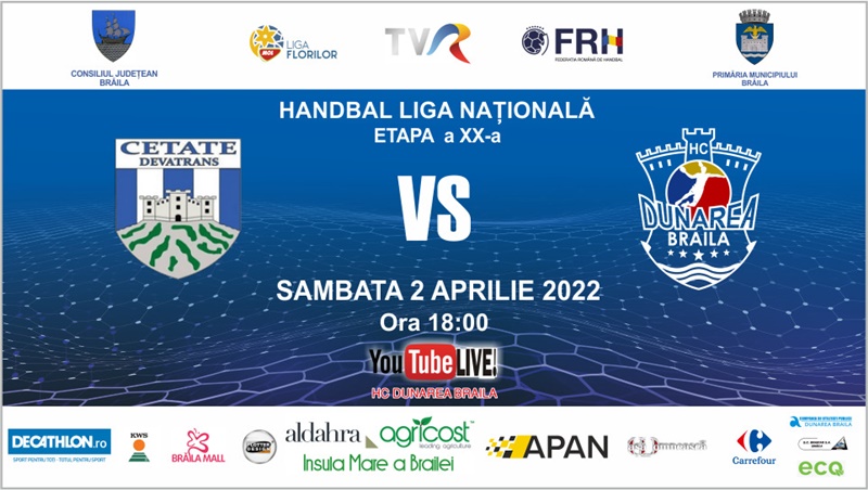 HC Dunărea Brăila va juca în deplasare cu CSM&nbsp;Deva!