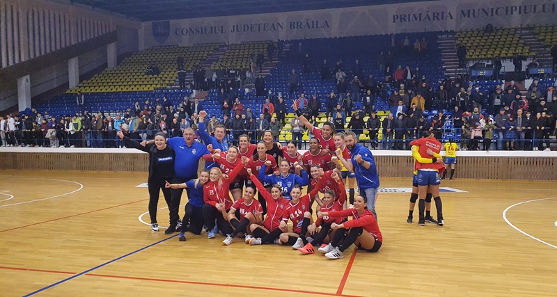 Victorie pentru HC Dunărea Brăila în meciul cu CS Gloria 2018 Bistrița –&nbsp;Năsăud