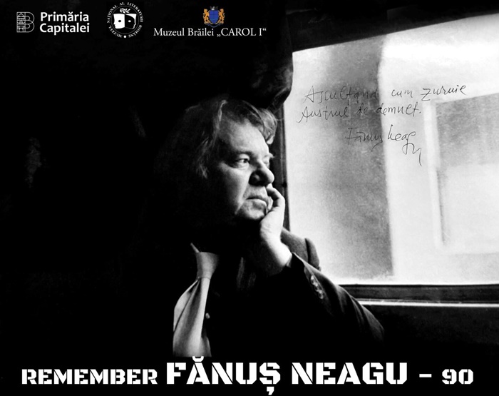 „Remember Fănuș Neagu – 90”, evenimente dedicate scriitorului brăilean Fănuș&nbsp;Neagu