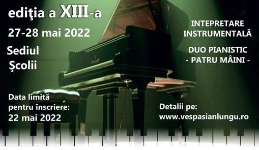 “Virtuozii”, Concurs Naţional de Pian pentru Copii. Înscrierile se fac până pe data de 22 mai&nbsp;2022