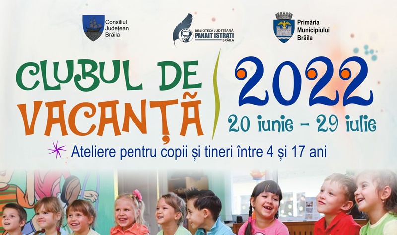 Biblioteca Județeană „Panait Istrati” face înscrieri pentru „Clubul de vacanță”, ediția de vară&nbsp;2022