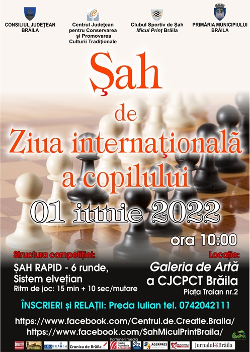 „Cupa 1 Iunie” la șah rapid, etapă a Grand Prix Șah în&nbsp;Școală