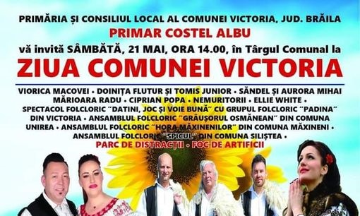 Ziua Comunei Victoria, eveniment cultural cu artiști de marcă și multă&nbsp;distracție