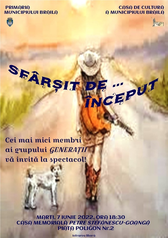 “Sfârșit de… început”, spectacol muzical la Casa de Cultură a Municipiului&nbsp;Brăila