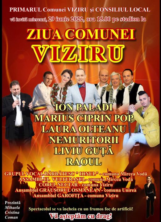 Muzică, dans și foc de artificii la „Ziua Comunei&nbsp;Viziru”
