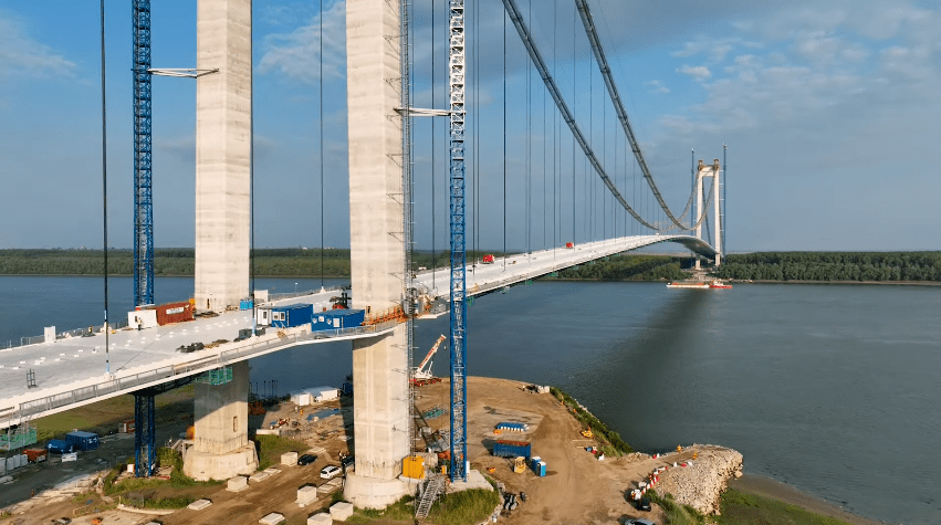 Președintele CJ Brăila despre stadiul lucrărilor la Podul de la Brăila: „Lucrările decurg foarte&nbsp;bine!”