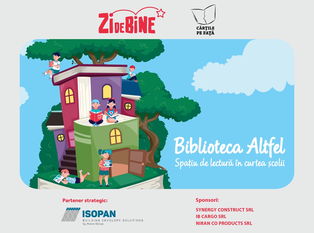 Asociația Zi de Bine Moldova inițiază proiectul Biblioteca Altfel – Spațiu de lectură în curtea&nbsp;școlii