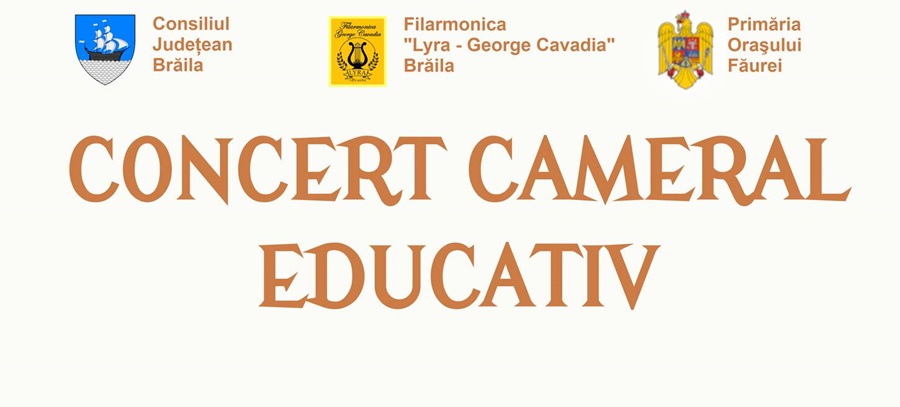 Concert cameral educativ, organizat de Filarmonica “Lyra – George Cavadia”, la&nbsp;Făurei