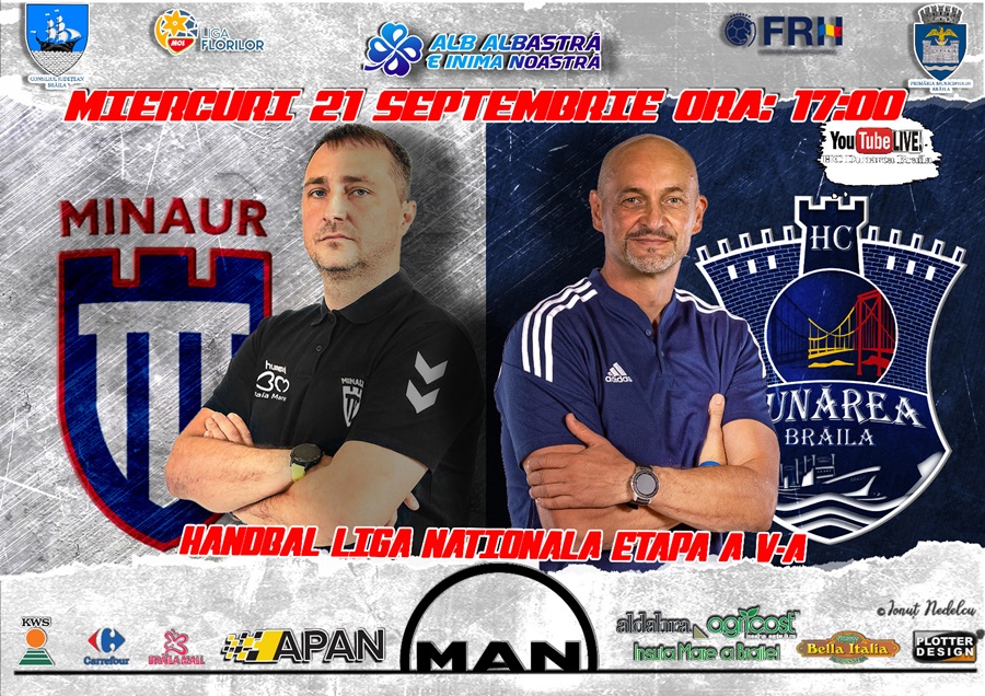 Etapa a V-a, CS Minaur Baia Mare – HC Dunărea Brăila | Adrian Manole: „Va fi un meci greu, însă nu imposibil de obținut&nbsp;victoria”