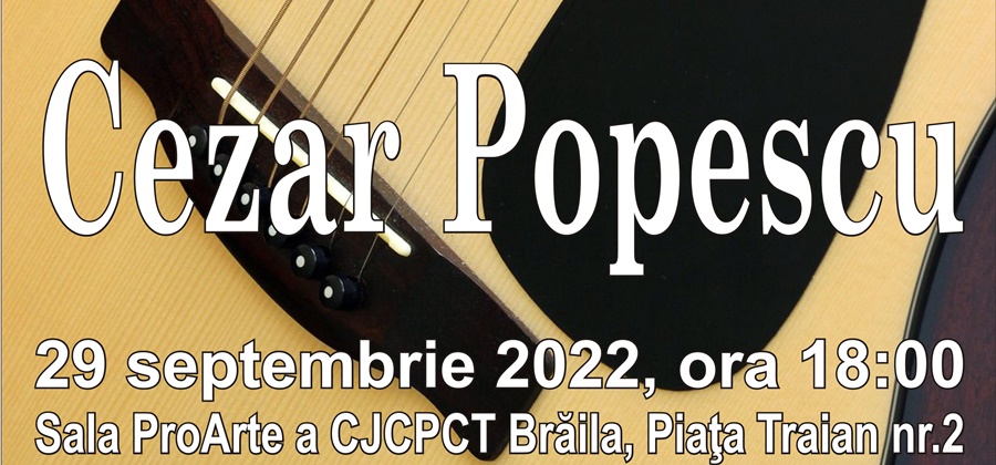 „Seară de folk”, eveniment cultural artistic susținut de Cezar Popescu, unul dintre cei mai prolifici și marcanți compozitori ai folkului&nbsp;românesc