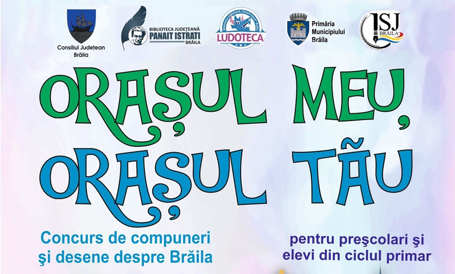 Au început înscrierile la concursul de desene şi eseuri “Oraşul meu, oraşul tău”, destinat copiilor cu vârsta cuprinsă între 4 şi 11&nbsp;ani