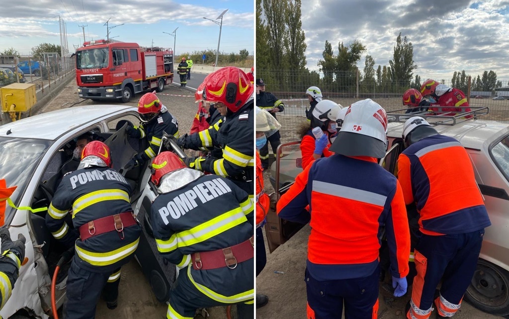 Exercițiu tactic, de nota 10, desfășurat de ISU “Dunărea” Brăila | „Gestionarea unei situații de urgență de un accident rutier cu victime multiple pe Șoseaua Viziru – km 10 pe raza UAT&nbsp;Chiscani”