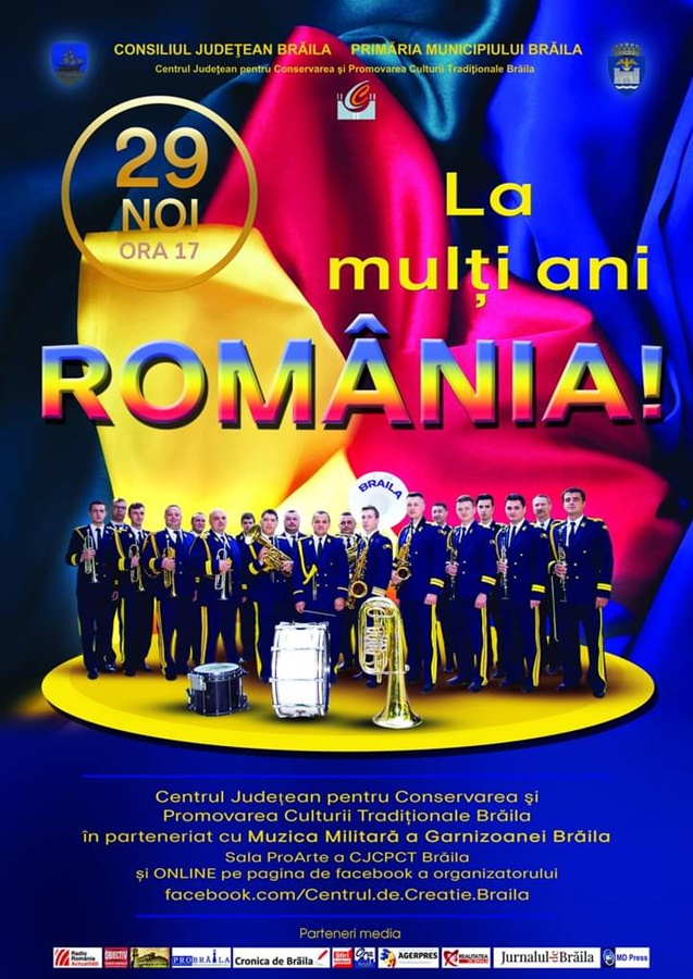 “Ziua Națională a României”, program artistic omagiant, spectaculos și impresionant, dedicat importanței istorice deosebite a Marii Uniri de la&nbsp;1918