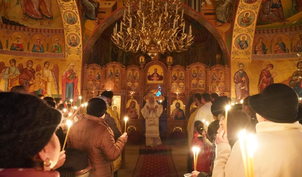 Slujbă de binecuvântare a lucrărilor de pictură, în tehnică fresco, realizate la noua biserică cu hramul “Adormirea Maicii Domnului”, din Parohia&nbsp;Gropeni