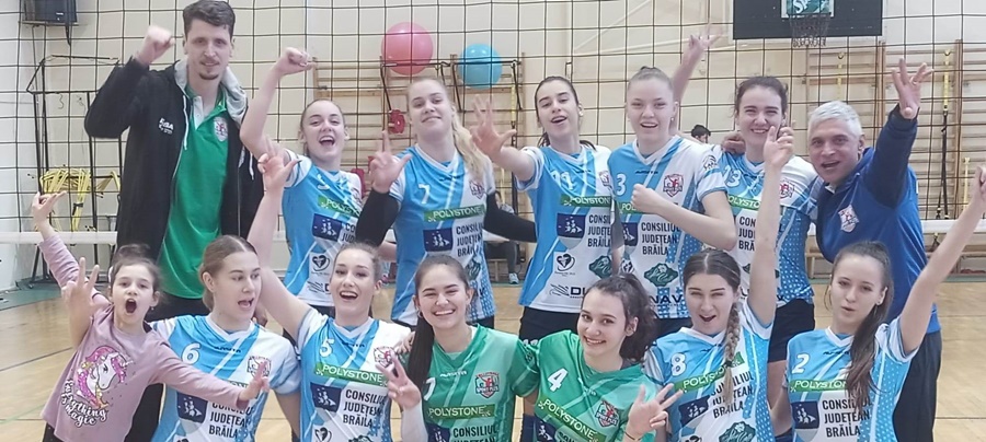 Încă o victorie pentru voleiul brăilean | ACS Sport Plus Brăila a învins CTF “Mihai I” pe teren&nbsp;propriu