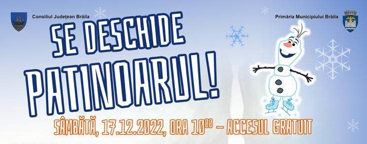 Sâmbătă, se va deschide Patinoarul din Municipiul&nbsp;Brăila!