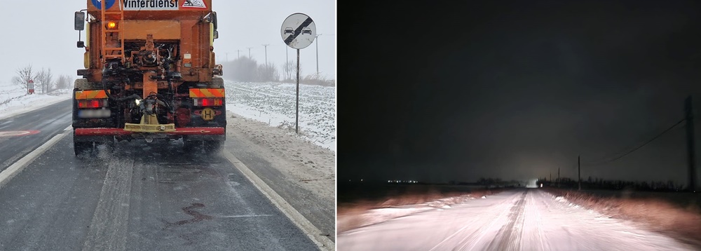 Situația drumurilor din Județul Brăila, la ora 19.00 | Două drumuri naționale închise circulației: DN 22 și DN 23 | Un drum județean blocat și 23 cu circulația&nbsp;îngreunată