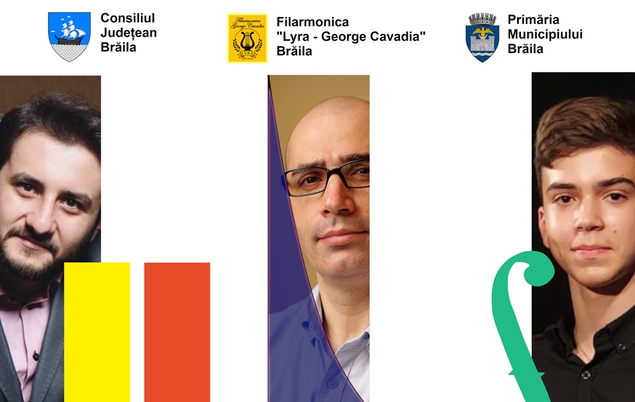 “Concert de concerte” | Dirijorul Aurel Bălae, pianistul Alexandru Burcă și violonistul Teodor Buescu, într-un recital deosebit alături de Orchestra de Cameră “George Cavadia”&nbsp;Brăila