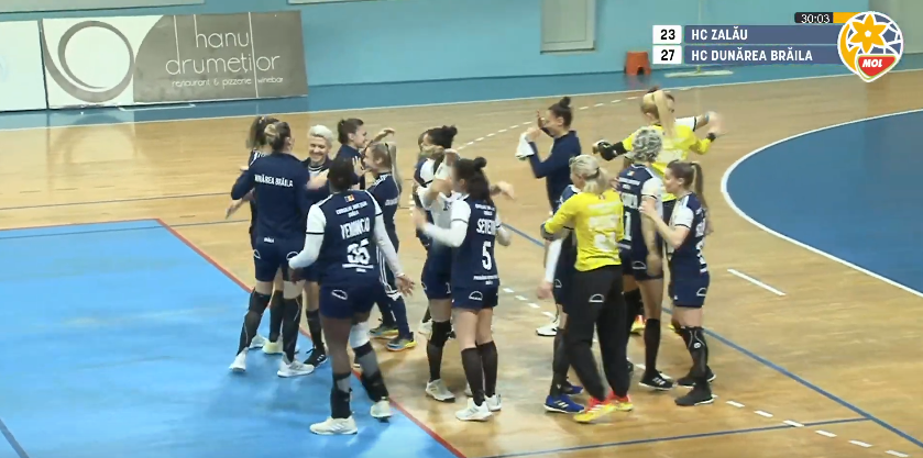 Dunărea Brăila a câștigat meciul împotriva HC Zalău, 27-23 | Alexandra Severin: “Ne bucurăm foarte mult, am muncit mult pentru victoria asta și sper ca pe viitor să avem cât mai&nbsp;multe”