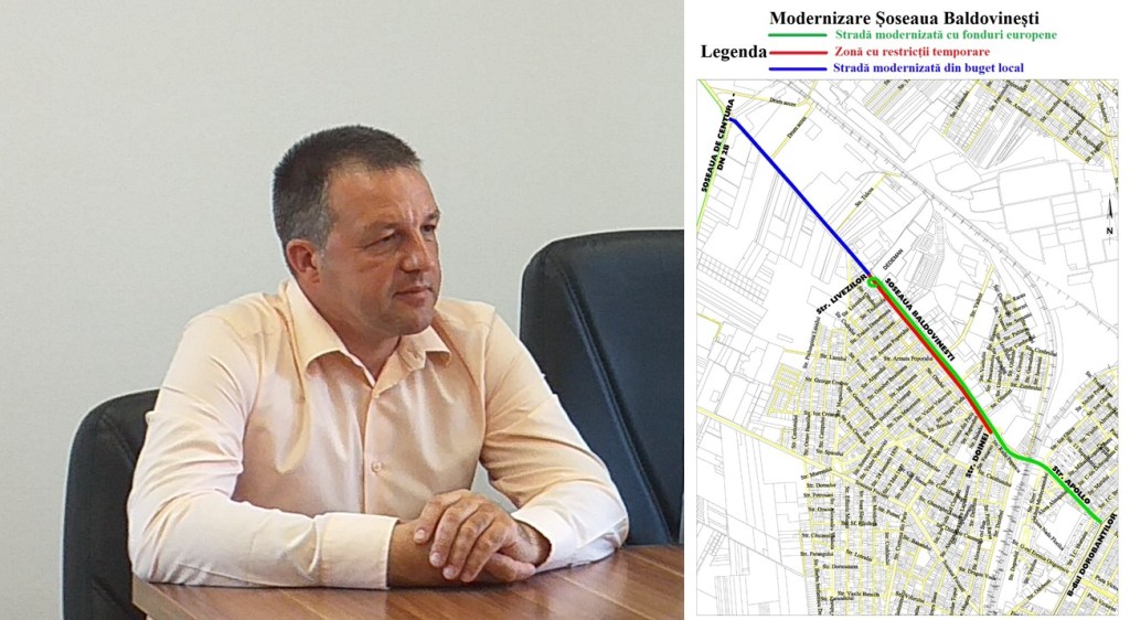 Șoseaua Baldovinești va intra într-un proces amplu de modernizare | În zonă, circulația se va face în regim de&nbsp;șantier!