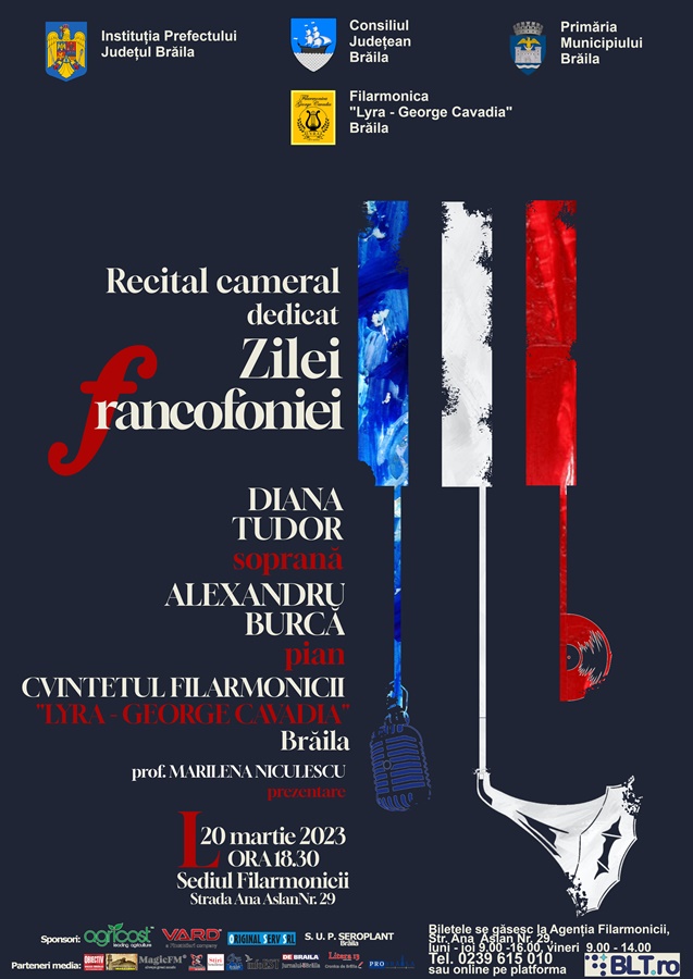 Filarmonica “Lyra – George Cavadia” Brăila vă invită la un recital cu parfum de istorie și muzică, dedicat Zilei&nbsp;Francofoniei