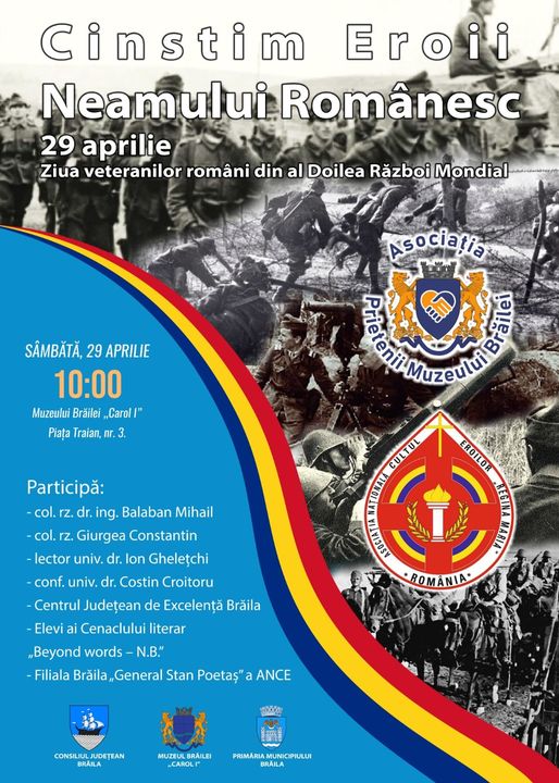 “Cinstim Eroii Neamului Românesc”, eveniment dedicat cinstirii veteranilor de&nbsp;război