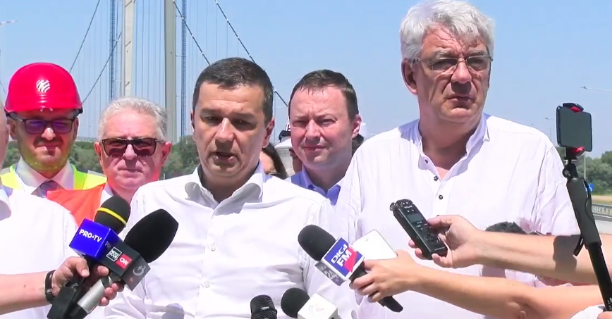 Ministrul Grindeanu asigură că pe 6 iulie se va deschide circulația pe podul de la Brăila | Europarlamentarul Tudose consideră că podul reprezintă “o victorie a României și un vis&nbsp;împlinit”