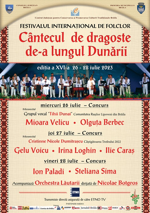 În curând, la Brăila | “Cântecul de dragoste de-a lungul Dunării”, festival internațional de&nbsp;folclor