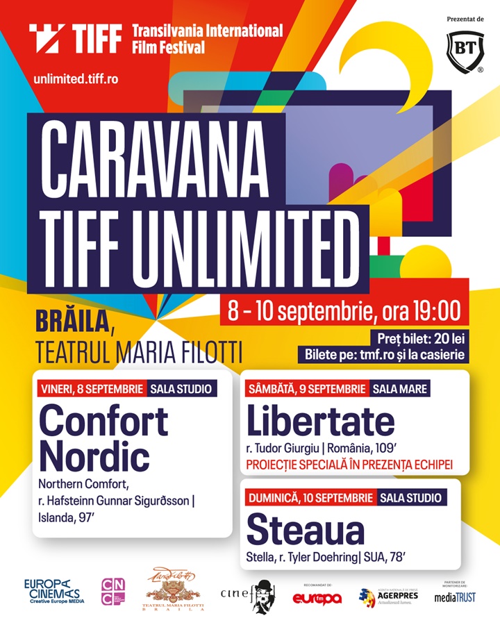 Caravana Transilvania International Film Festival Unlimited ajunge la Brăila în&nbsp;septembrie!